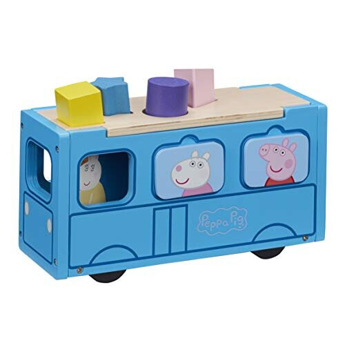 Peppa Pig Peppa Pig CO07222 Wooden Bus, Multicoloured 1