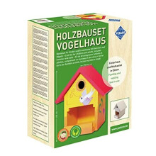 Siva Toys 466 Siva ''Birch Wooden Birdhouse Kit '', Multi Colour
