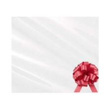 3m x 80cm Clear Cellophane & Red Pull Bow Wrap/Florist Quality Cut Off Large roll and Folded for Postage. Cellophane wrap for hampers.
