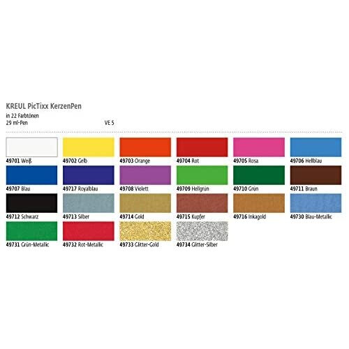 KREUL Lyspen 29 ml Glitter Sølv 2