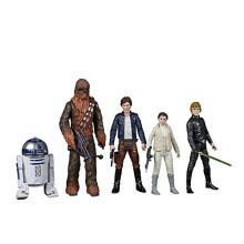 STAR WARS Fira Saga Toys Rebel Alliance Figurer Set, 3.75-Inch Skala Samlarfigur 5-Pack, Leksaker för Barn 4+