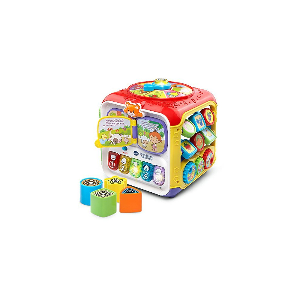 Vtech Sort & Discover Baby Activity Cube, Baby Play Centre, Educational Baby Musical Toy With Shapes Sorting, Sound Toy With Different Music Styl