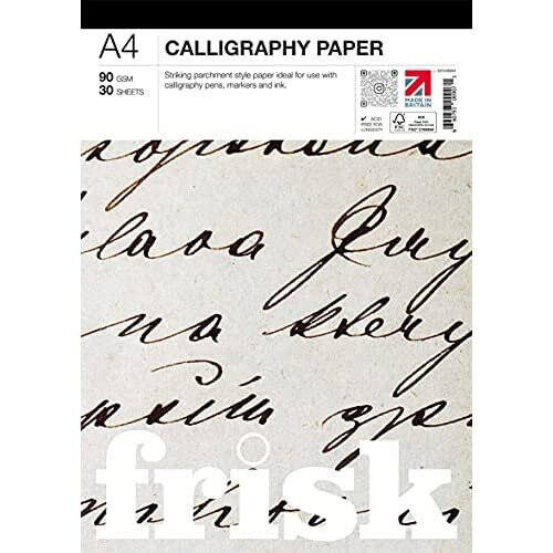 Frisk A4 Calligraphy Paper Pad, Parchment
