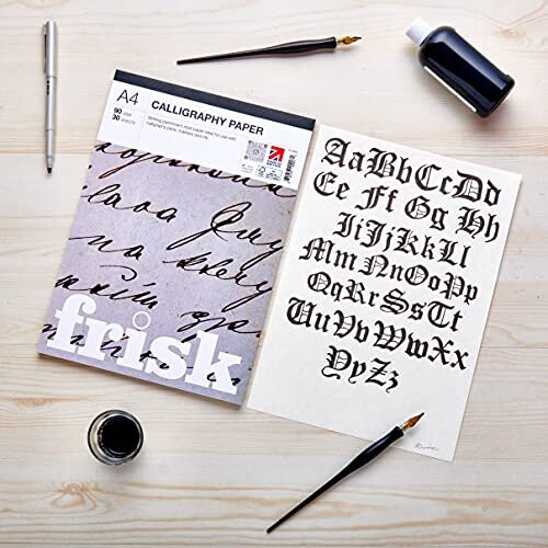 Frisk A4 Calligraphy Paper Pad, Parchment 1