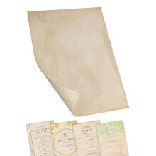 Aurelius Premium Parchment Effect Paper - 60 Sheets - Double Sided A4 - Quality 100 GSM Paper - Astra Print