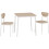 Seconique Seconique Riley Small Dining Set - Light Oak Veneer Table & 2 Chairs 4