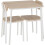 Seconique Seconique Riley Small Dining Set - Light Oak Veneer Table & 2 Chairs 5