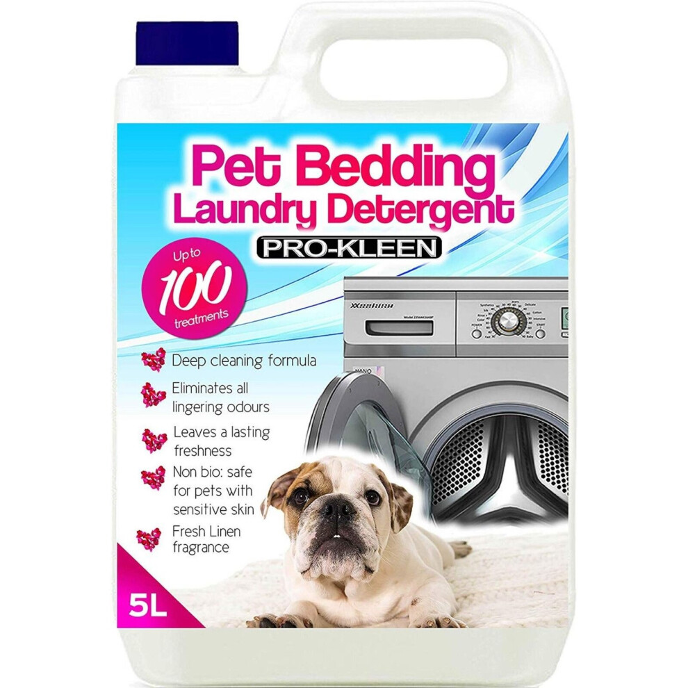 (3 x 5L) Pro-Kleen Non-Bio Pet Bedding Laundry Detergent