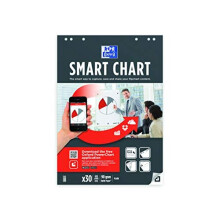Oxford Smart Flipchart frame ruled, square 25mm, Pack of 3