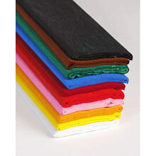 Clairefontaine 914399C Maildor Non Flammable Crepe Paper, 2.50 x 0.50 m, 40%, 32 g - Assorted Colours