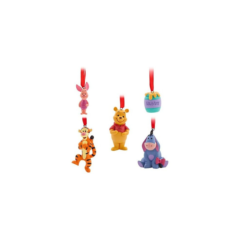 Au Winnie The Pooh Hanging Ornaments, Set Of 5, Christmas Ornament