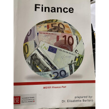 FINANCE FOR LSE MG101 Finance Part Paperback 1 Jan. 2012