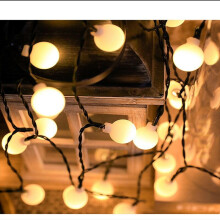 (30LED-Warm) 30 Led Solar Powered Retro Bulb String Lights Garden Outdoor Lamp
