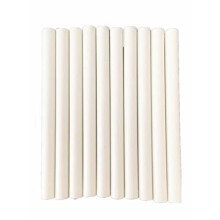 Tikwisdom 10 Pcs Vintage Sealing Glue Gun Sealing Wax Sticks Supplies a Variety of Colors (White)