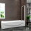 AICA 2-Fold 900 x 1400mm Bathroom Folding Shower Bath Screen Door Panel 4