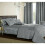 (Silver  (Bedspread), King ) 3PCs Luxury Cleo Bedspread Throw Comforter Soft Bedding Set & Duvet Set 1