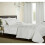 (White  (Bedspread), Double ) 3PCs Luxury Cleo Bedspread Throw Comforter Soft Bedding Set & Duvet Set 1