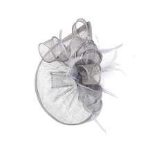 (Grey) Women Headband Aliceband Hat Fascinator Weddings Ladies Day Race Royal Ascot Hat