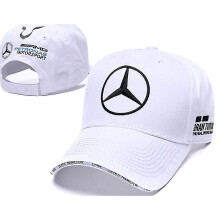 (White-B) F1 Benz Team Embroidered Baseball Cap Car Cap
