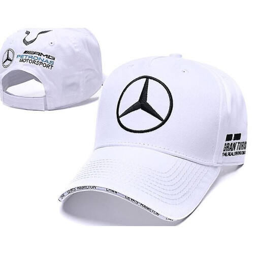 (White-B) F1 Benz Team Embroidered Baseball Cap Car Cap