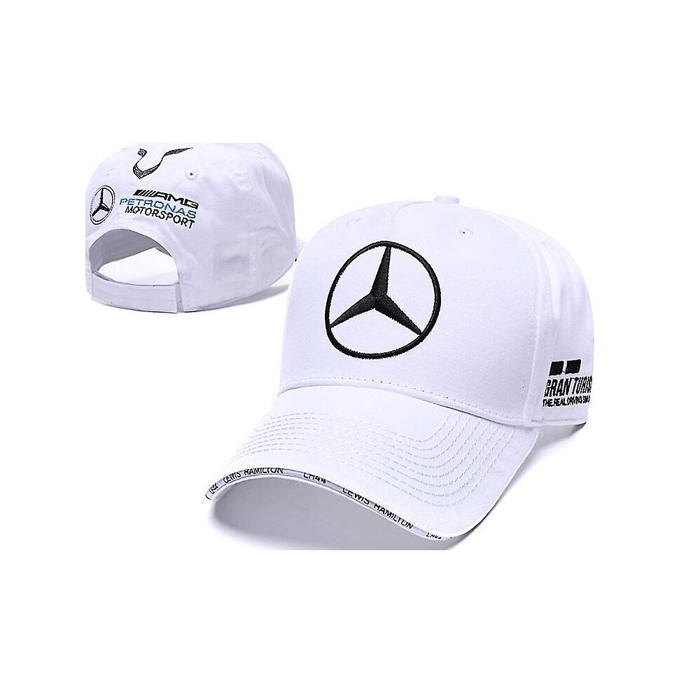 (White-B) F1 Benz Team Embroidered Baseball Cap Car Cap