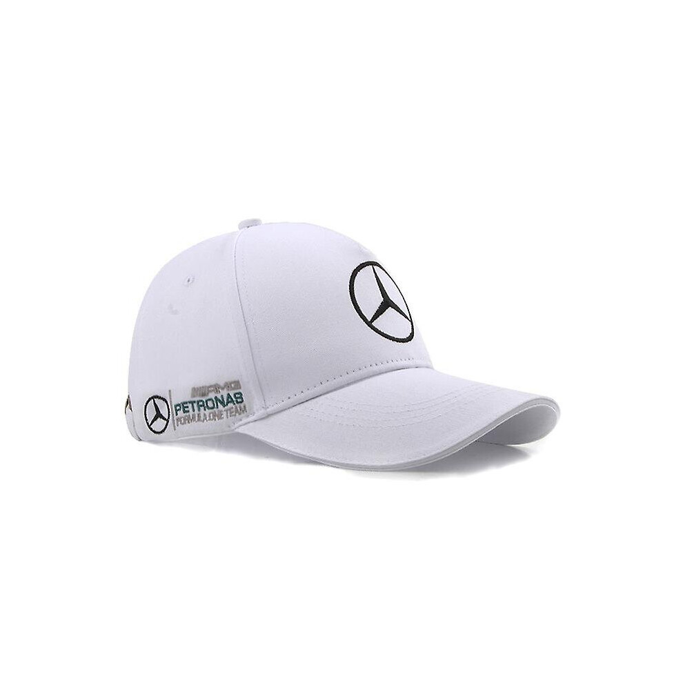 (White) F1 Benz Team Embroidered Baseball Cap Car Cap