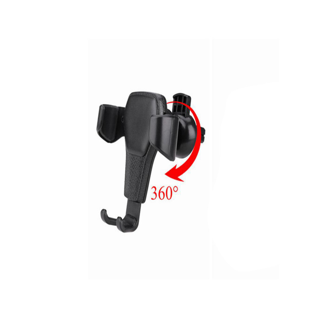 (Black(360 Rotations)) Car Phone Holder Air Vent Mount Universal Gravity Stand Cradle Mobile Phone Black 698085524162