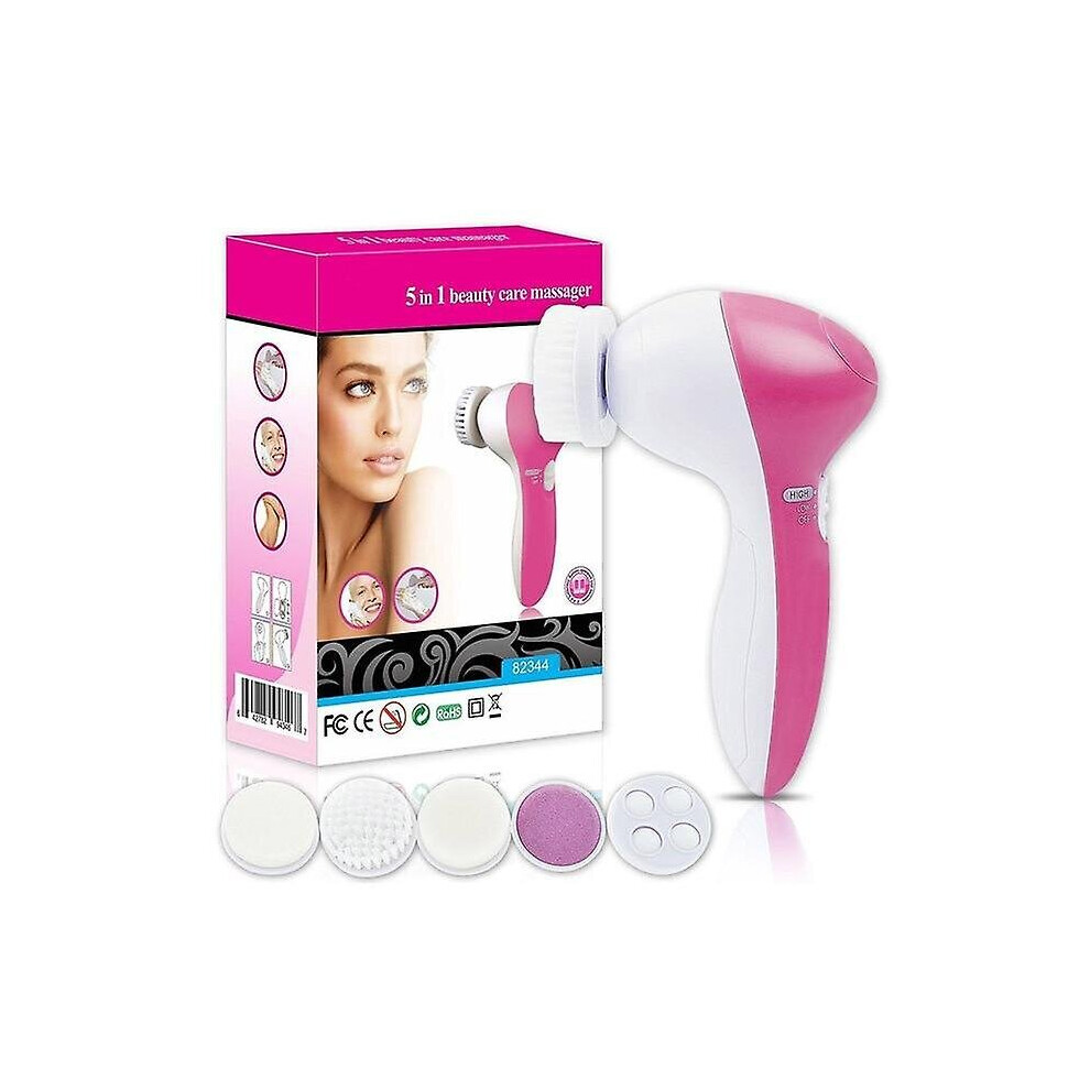 5 In 1 Electric Facial Cleansing Brushes Set Blackhead Cleanser Skin Care Beauty Tool