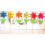 6 Decorative Mini Garden Windmills Multi Coloured With Ladybird Center 2