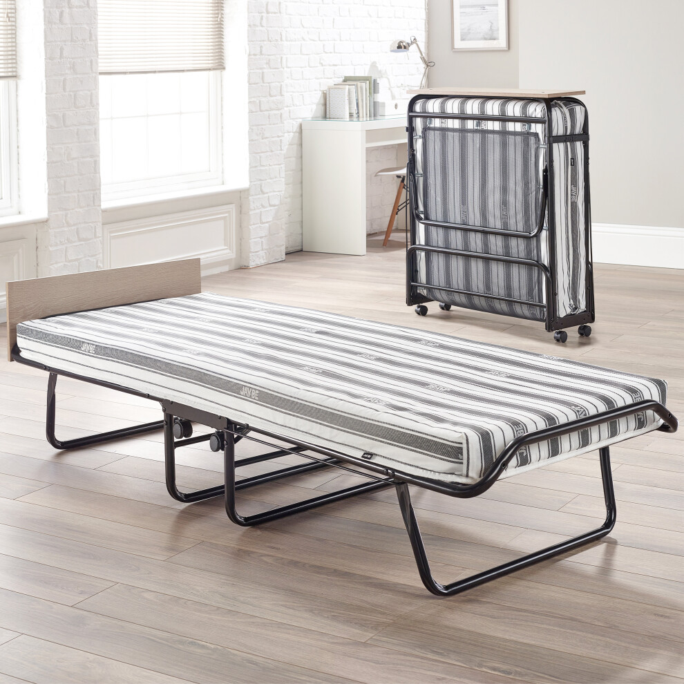 Jay-Be Supreme Automatic Folding Bed With Rebound E-Fibre Mattress - Single