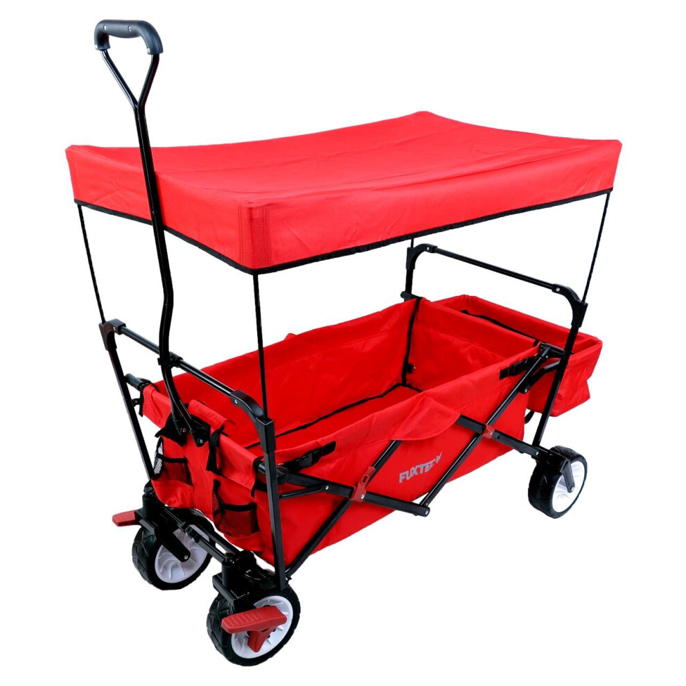 (red) FUXTEC folding wagon - CT350