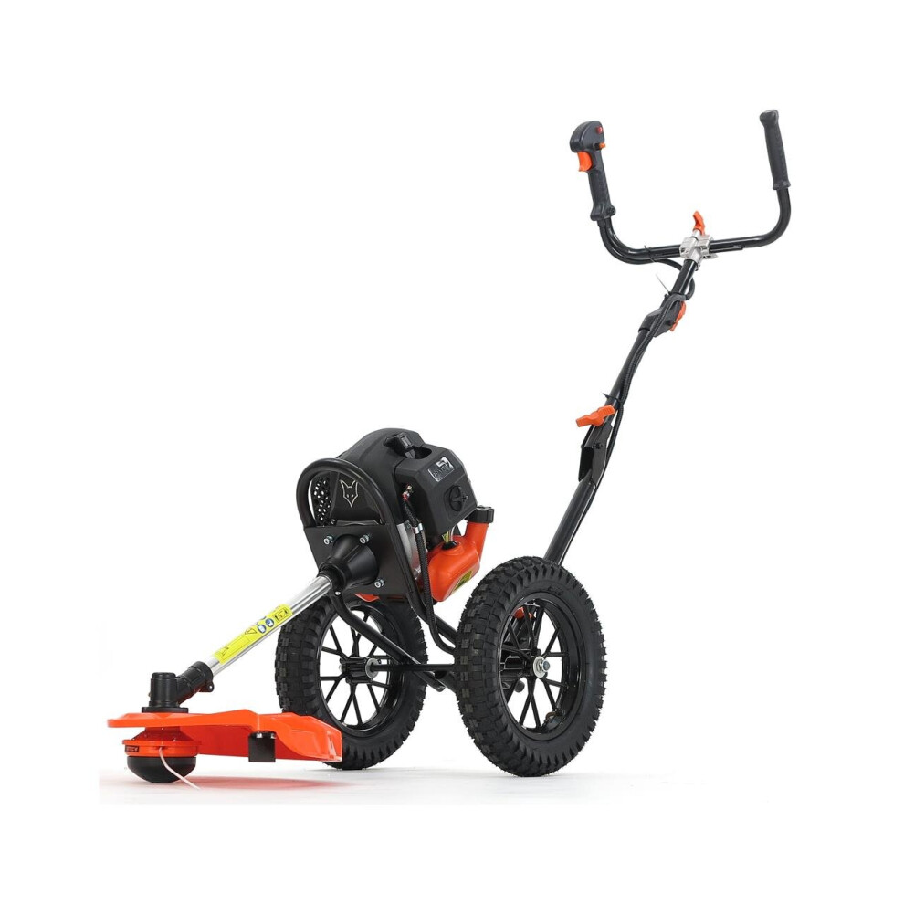 FUXTEC wheeled petrol brush cutter/grass trimmer - 2.2kW - 51.7cc - 2-stroke