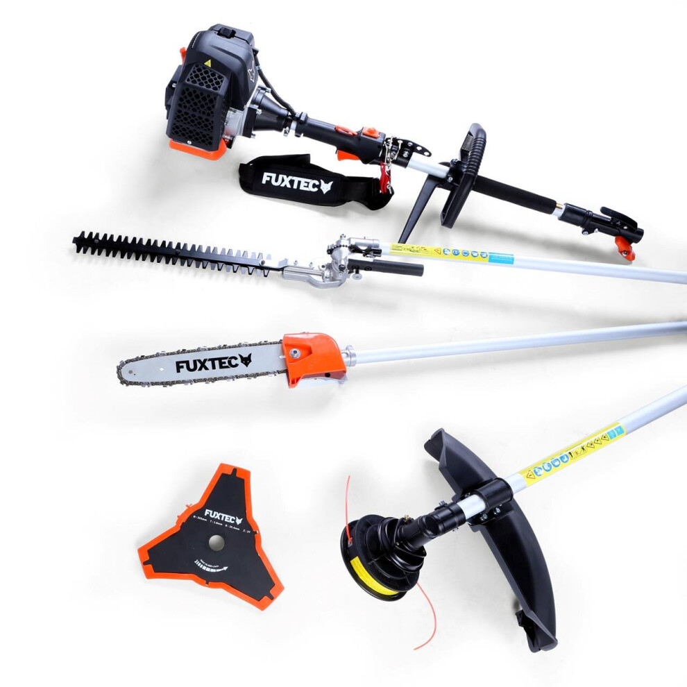 FUXTEC MT152 Multitool Petrol Grass Trimmer Brush Cutter Pruner Hedge trimmer