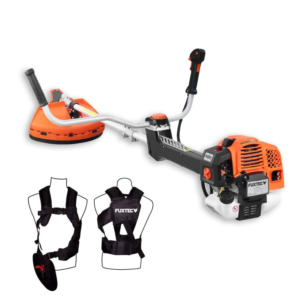 FUXTEC Profi Petrol Brush Cutter / Grass Trimmer - 2in1 - 62cc Antivibration Strimmer