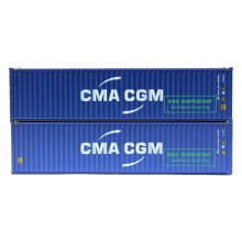 Jacksonville Terminal JTC405105 40 ft. N Scale CMA CGM Model Container - Pack of 2