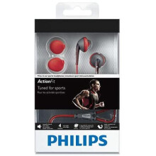 Philips SHQ1200 ActionFit Sports In-Ear Earphones Headphones - Orange/Grey