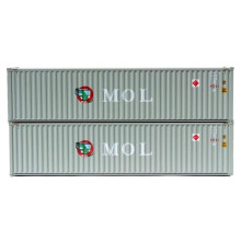 Jacksonville Terminal JTC405052 N Scale Mol Gray with Gator Model Container - Pack of 2