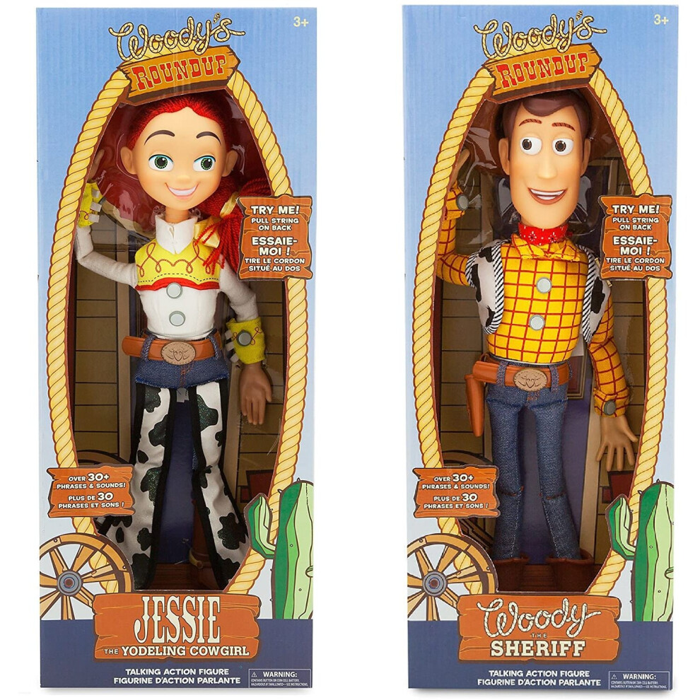 Disney Store Exclusive Toy Story 3 Talking Woody and Jessie Dolls 16