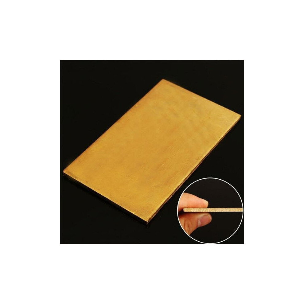 3mmx60mmx100mm Brass Sheet Plate Industry DIY Experiment Sheet