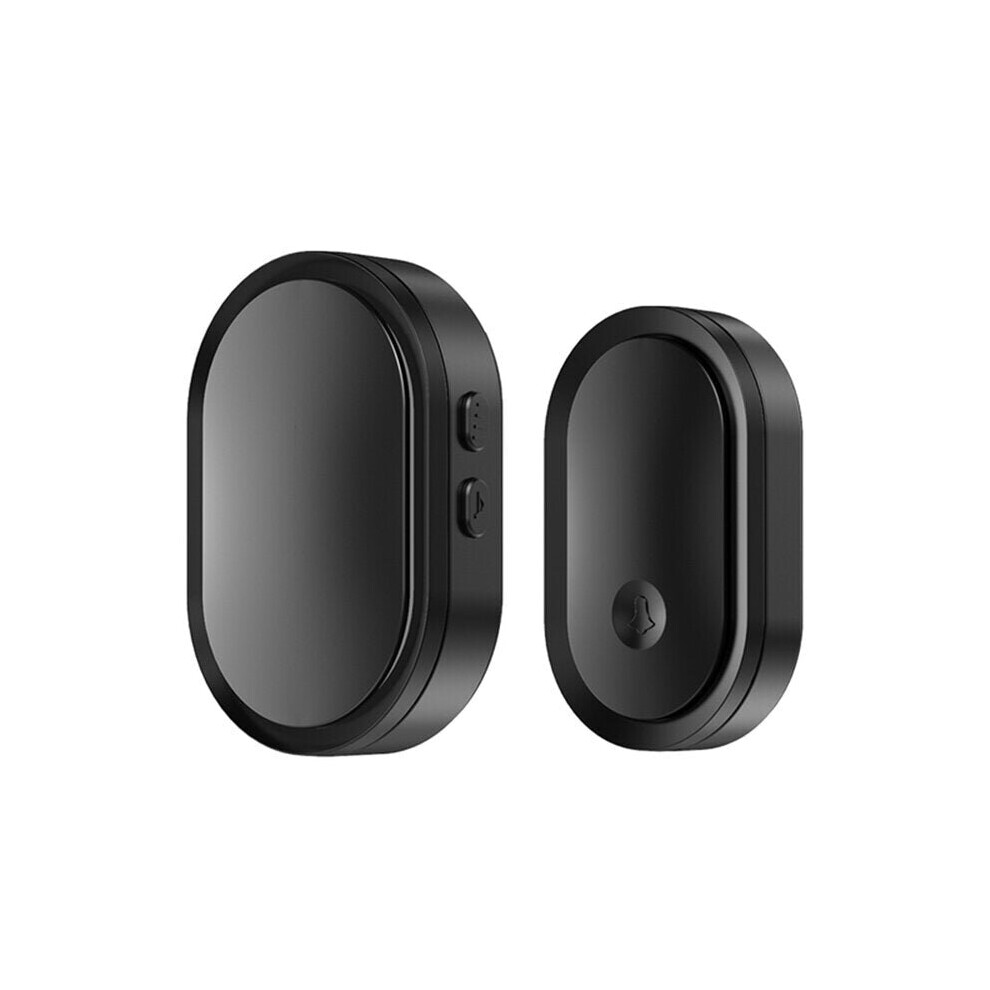 (Black, EU Plug) Long Distance Doorbell Home Intelligent Wireless Waterproof US EU UK AU Plug 36 Ringtones Door Bell