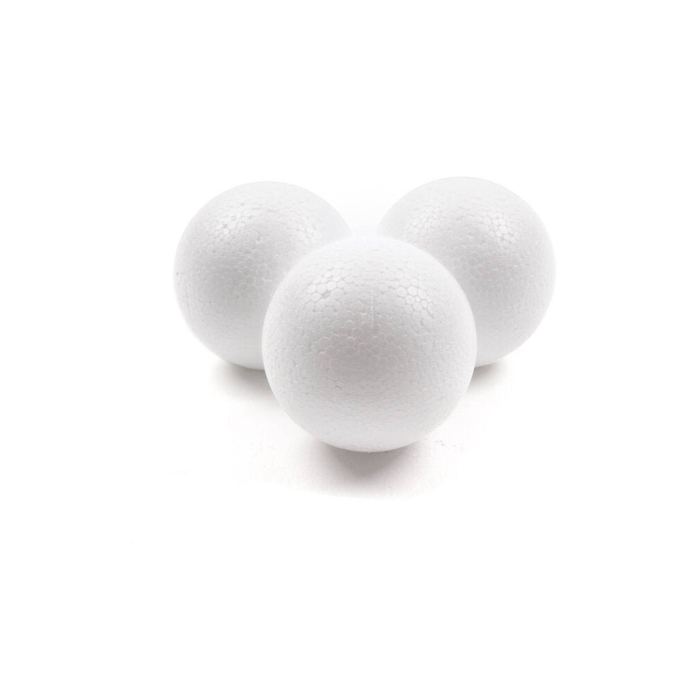 (20 Pack (20 Balls), 100mm) Polystyrene Foam Balls - Sizes: 20mm - 150mm Available in Various Pack Quantities