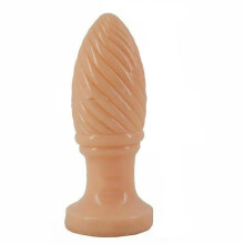 (Flesh) 12.5Cm 4.9Inch Fantasy Faak Dildo Dong Rubber Sex Toy 4.7Cm Thick Butt Plug