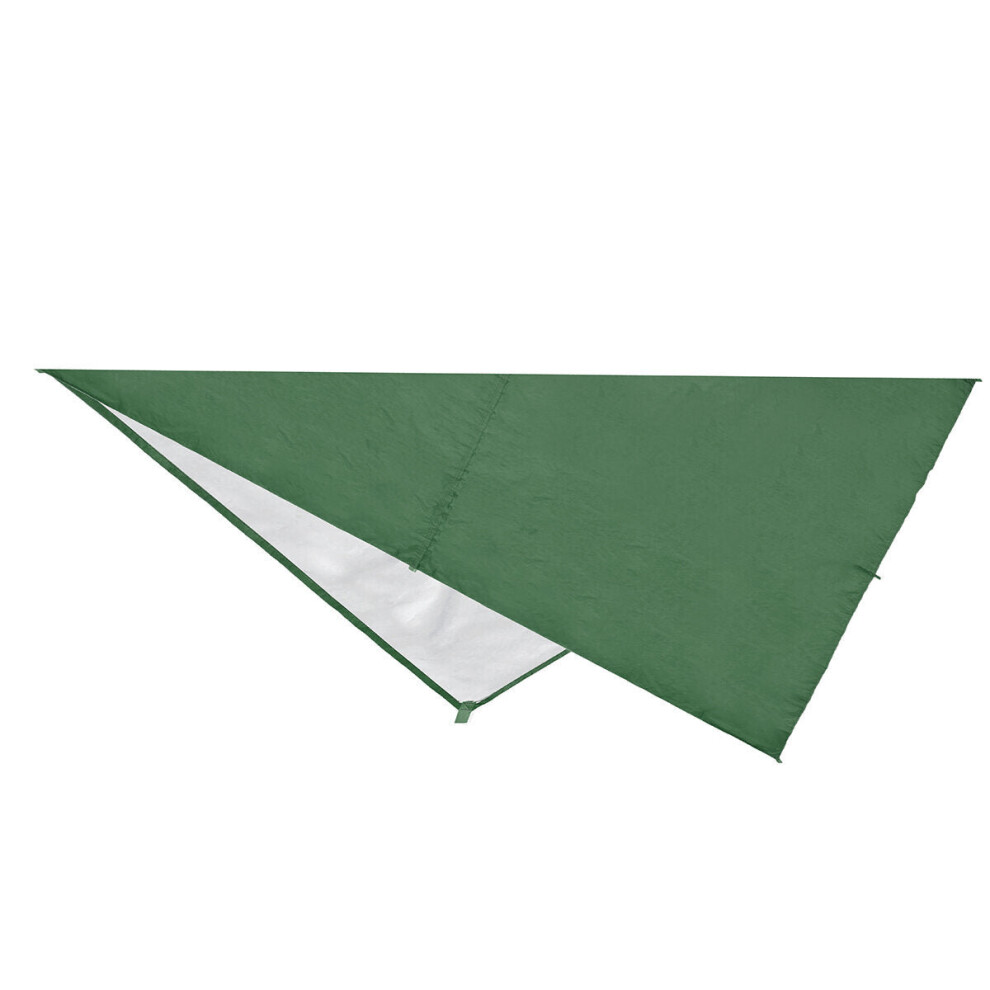 (Green) Portable Lightweight Outdoor Awning Camping Tent Tarp Shelter Hammock Cover Waterproof Rain Tarp Shelter Sunshade with Bag