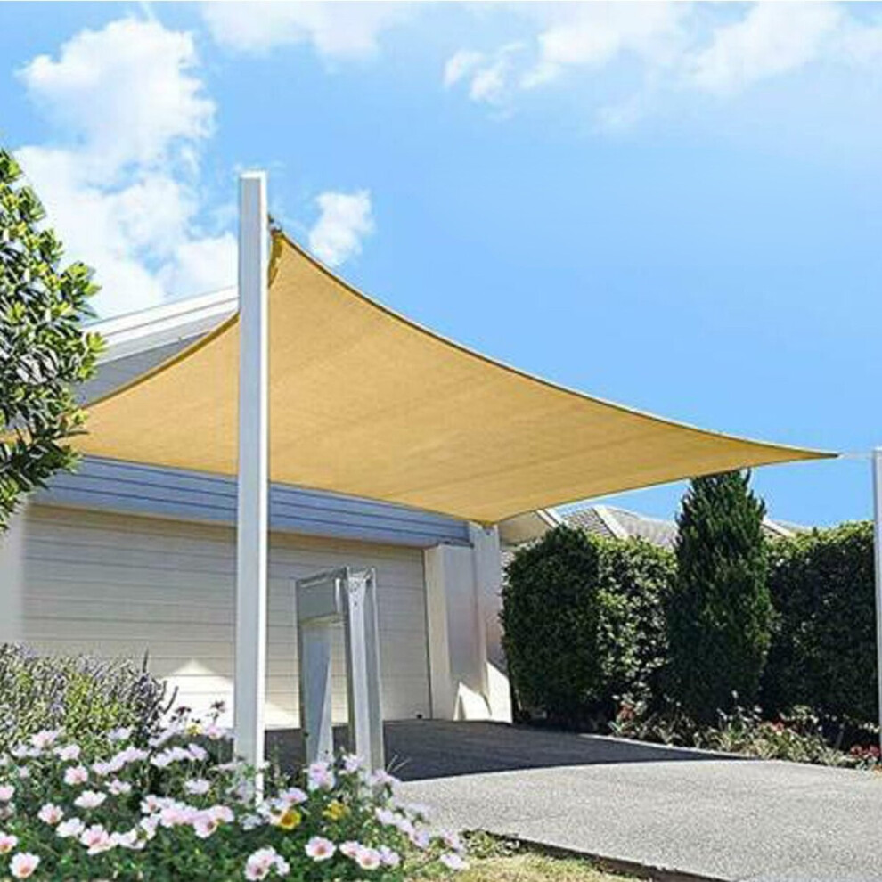 (2.45 x 3.05m) Shade Sail 95% UV Block Top Cover for Outdoor Patio Garden Backyard Awnings for Patio