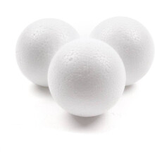 (50 Pack (50 Balls), 30mm) Polystyrene Foam Balls - Sizes: 20mm - 150mm Available in Various Pack Quantities