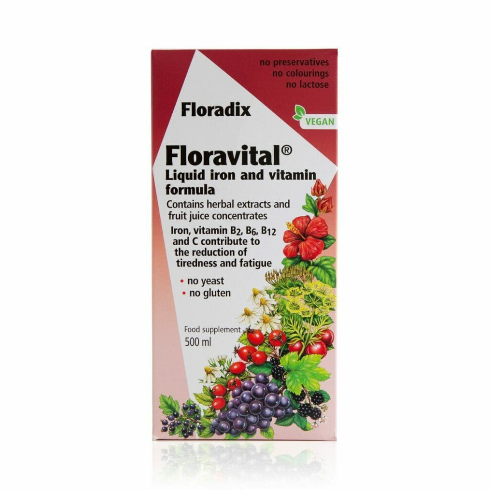 Floradix Floravital Liquid Iron 500ml