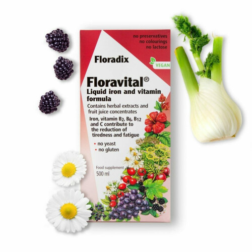 Floradix Floravital Liquid Iron 500ml 1