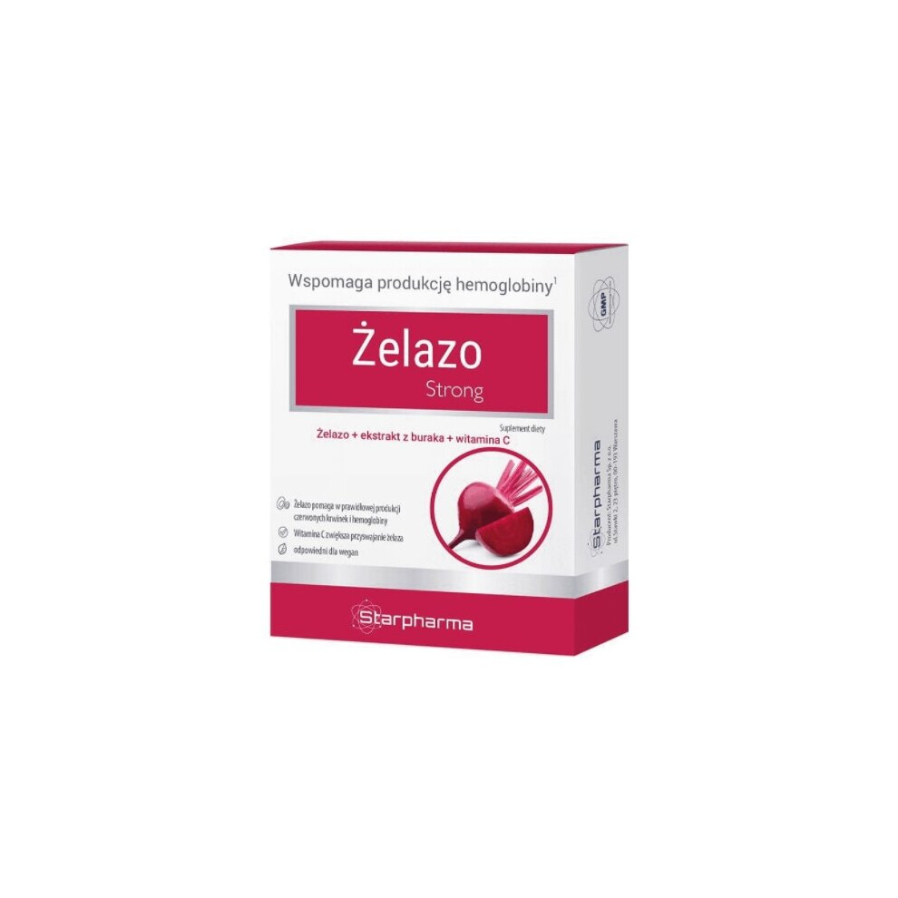 ZELAZO Strong Iron & vitamin C supplement 30capsules