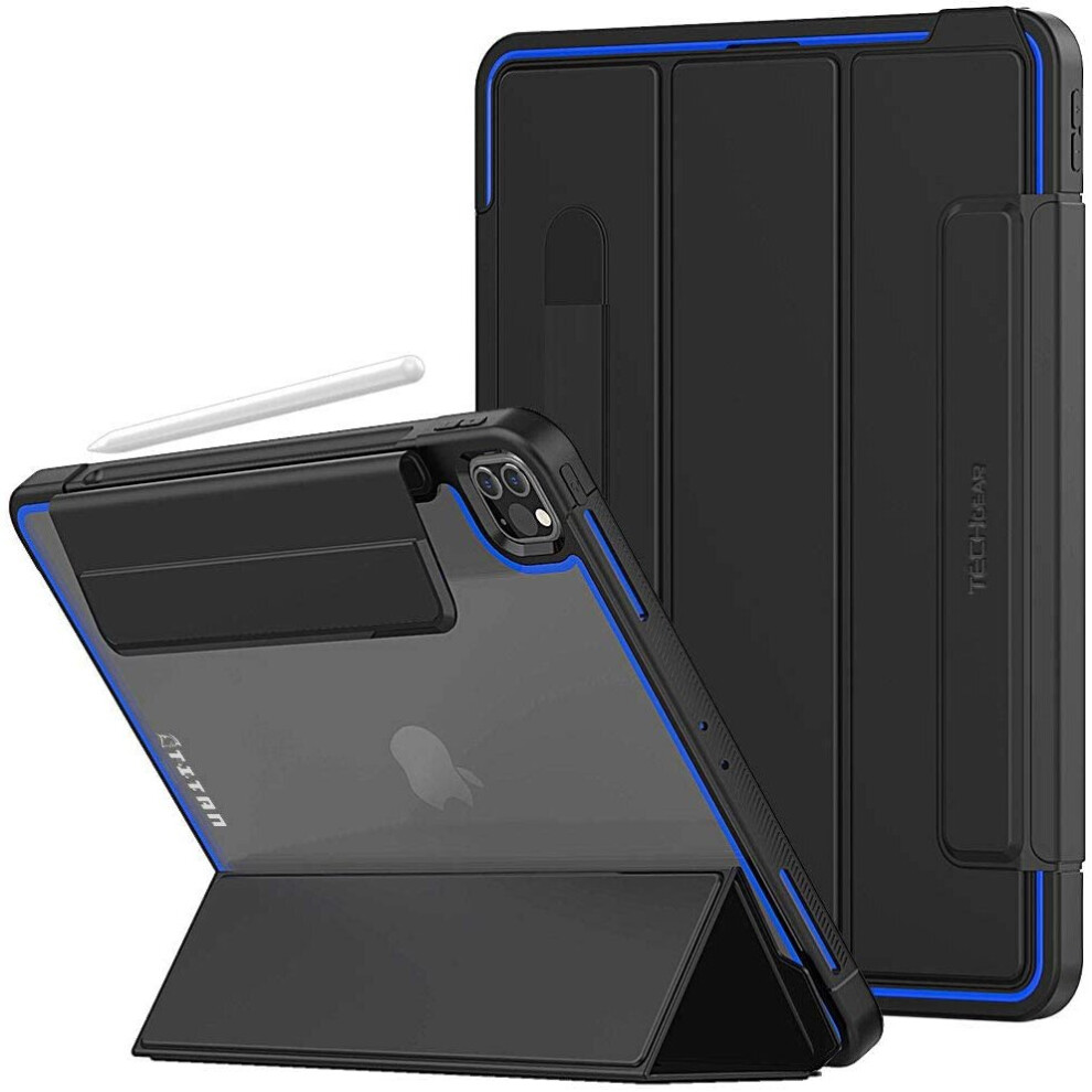 TECHGEAR Titan Case Designed For iPad Pro 12.9 2020/2018 (3rd / 4th Generation) Slim Shockproof Tough Rugged Protective Armour...