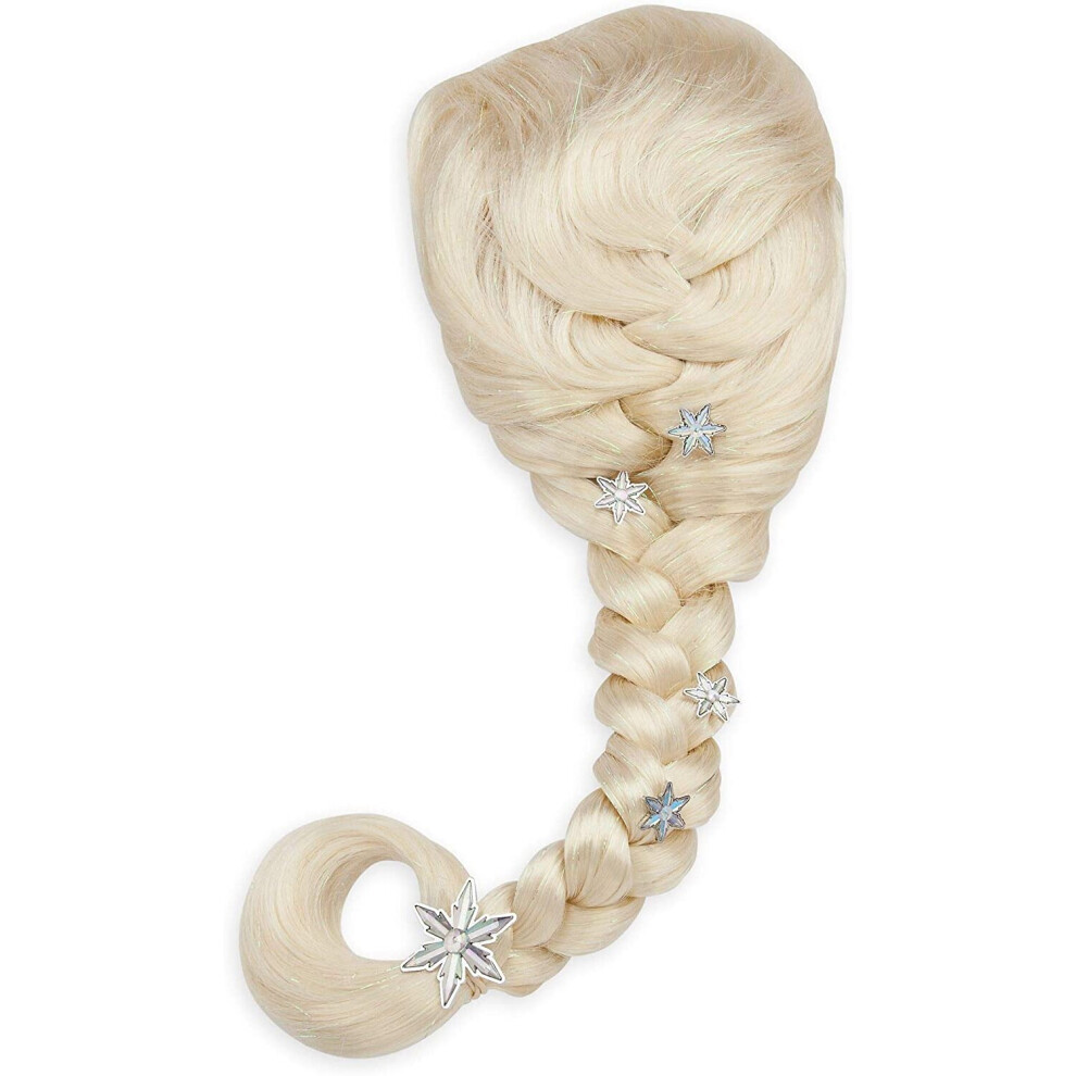 Disney Store Elsa Costume Wig For Kids, Frozen 2, Blonde Hair Styled